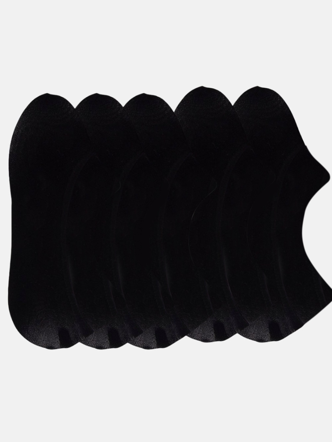 

N2S NEXT2SKIN Women Pack Of 5 Black Solid Shoe Liners