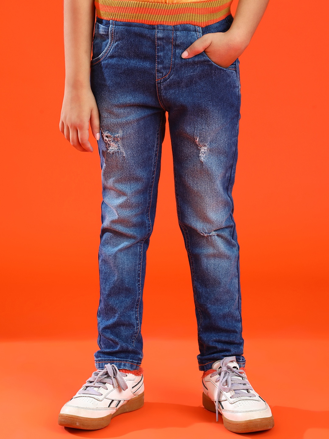 

TALES & STORIES Boys Blue Slim Fit Trousers
