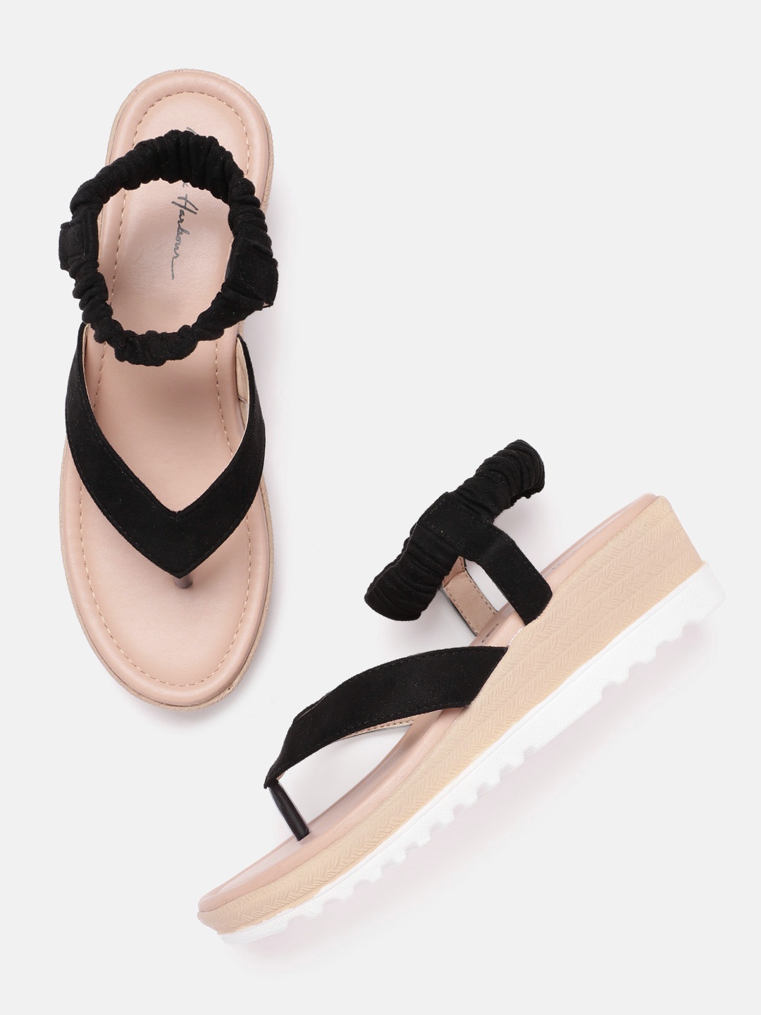 

Mast & Harbour Women Black Solid Wedges