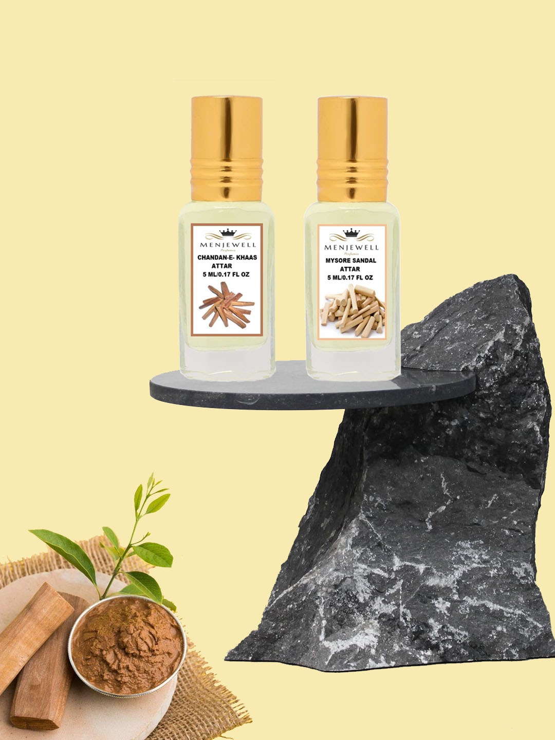 

Menjewell Transparent Chandan-E-Khaas Mysore Sandal Perfume