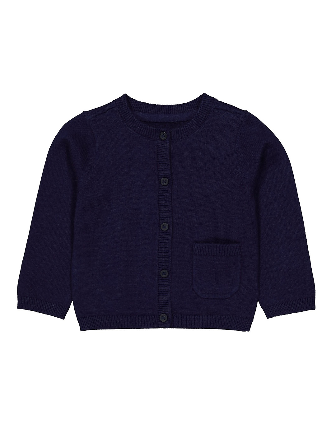 

mothercare Girls Navy Blue Pure Cotton Cardigan