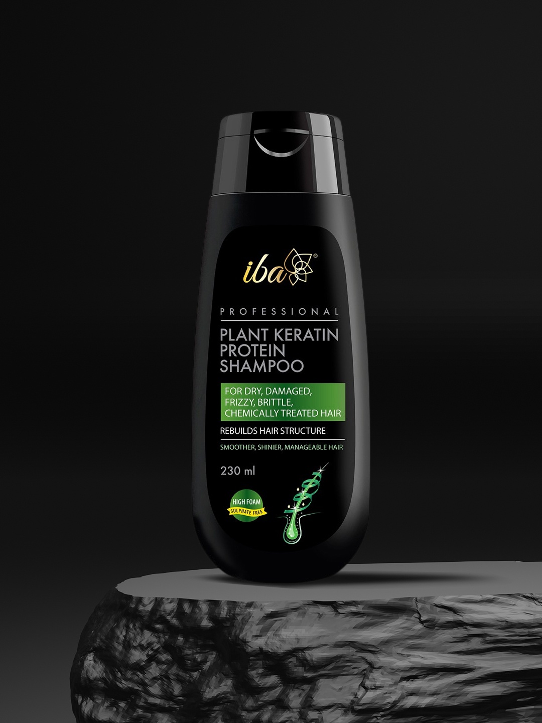 

Iba Professional Plant Keratin Protein Shampoo - 230 ml, Black