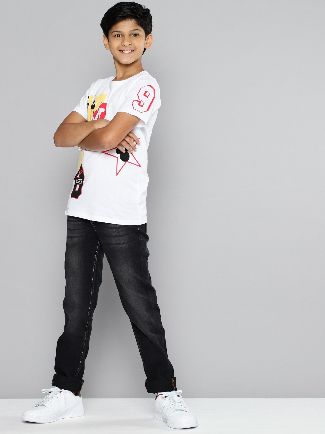 

YK Boys Black Light Fade Stretchable Jeans