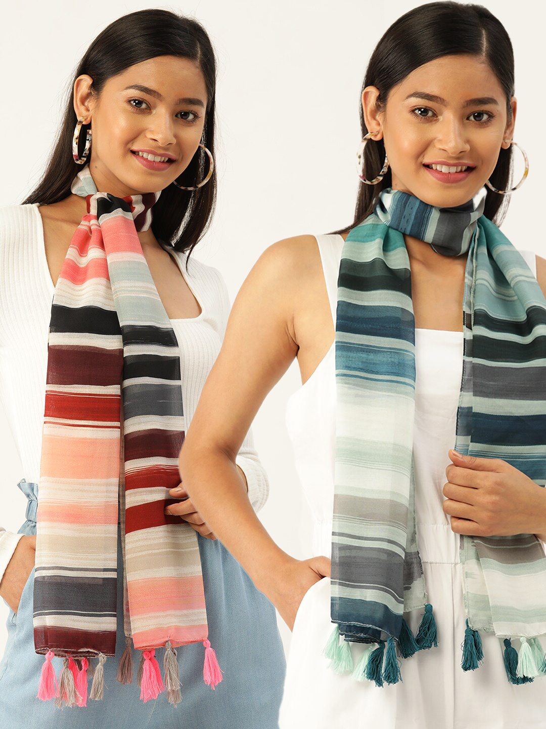 

Trend Arrest Women Set of 2 Scarves, Multi