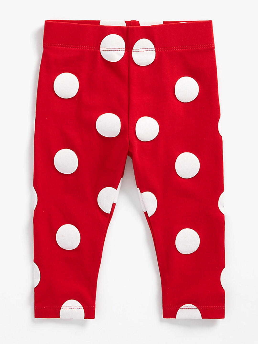 

mothercare Infant Girls Red & White Polka Dotted Leggings