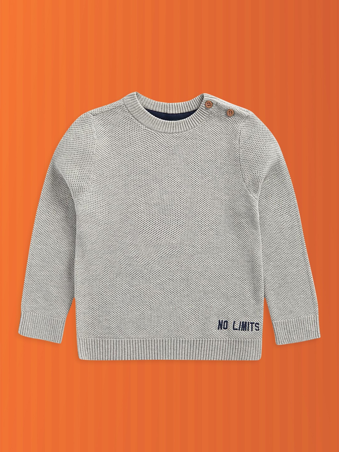 

mothercare Boys Grey Pure Cotton Hooded Sweatshirt