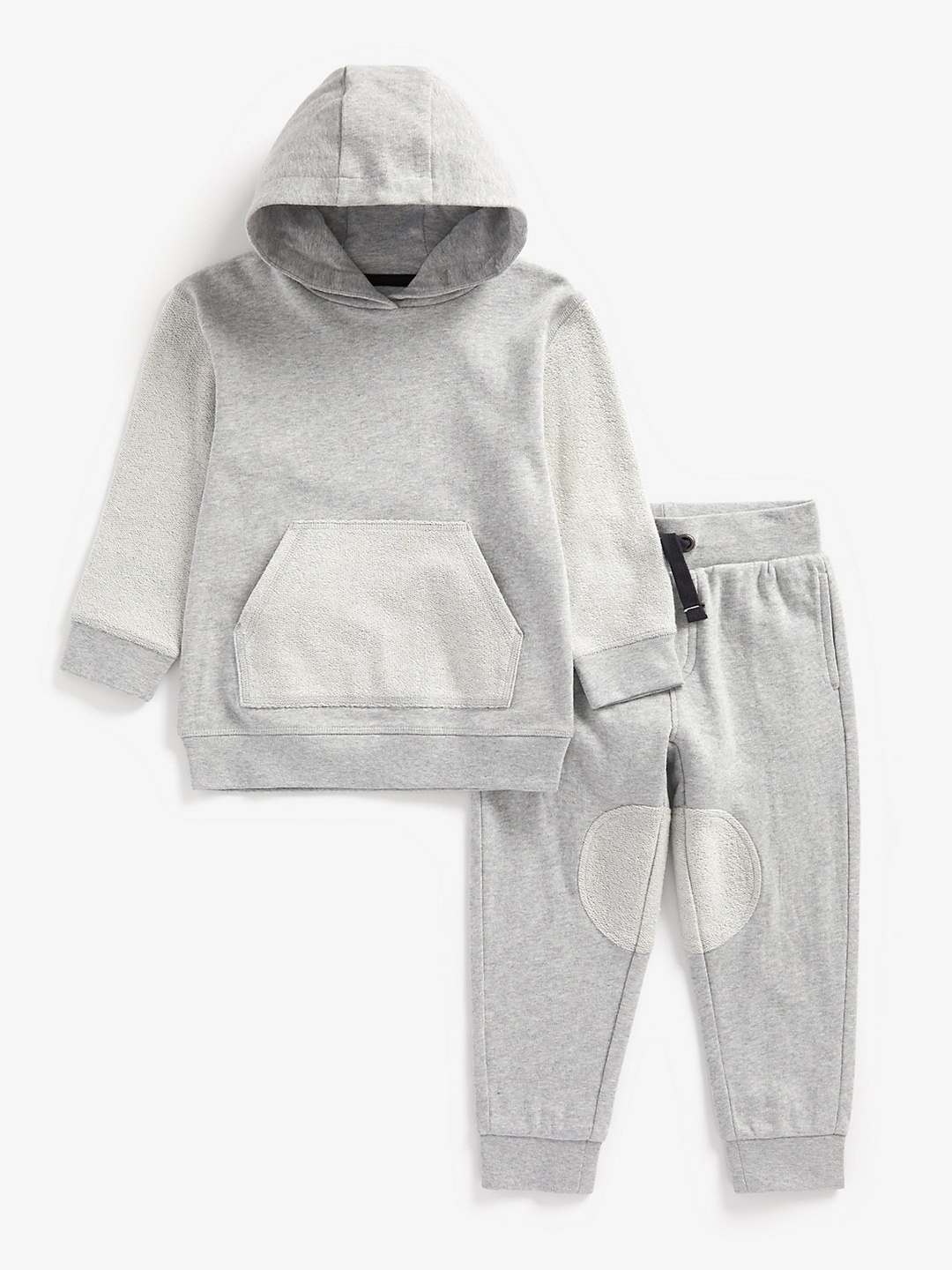 

mothercare Boys Grey Melange Solid Pullover and Joggers