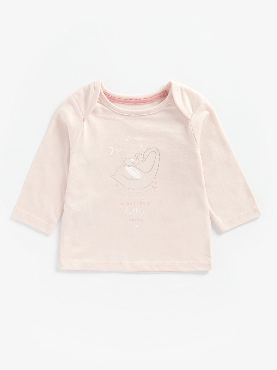 

mothercare Infant Girls Pink Printed Organic Cotton T-shirt