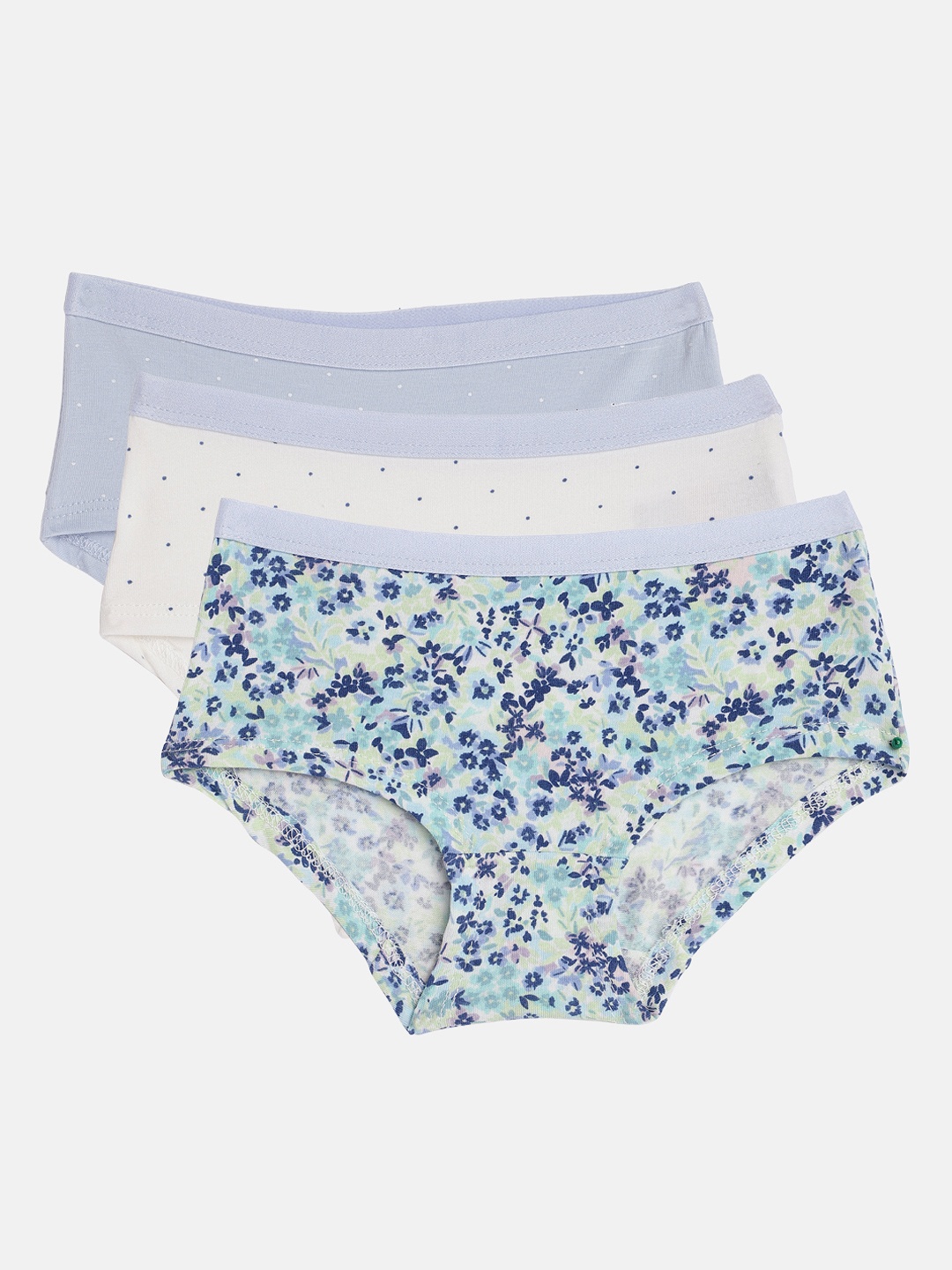 

mothercare Girls Pack of 3 Briefs, Blue