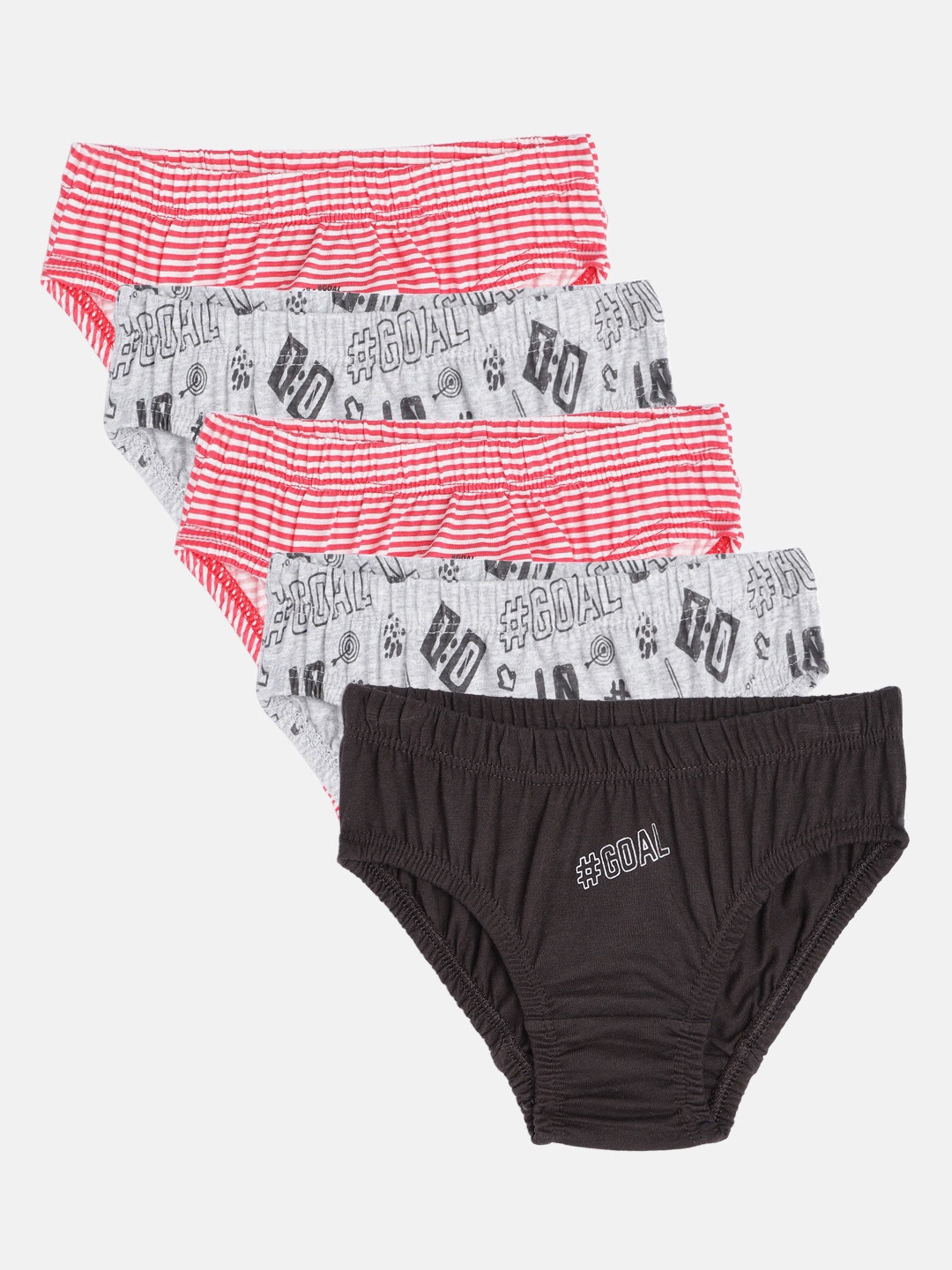 

mothercare Boys Pack of 5 Pure Cotton Briefs 410259075009, Red