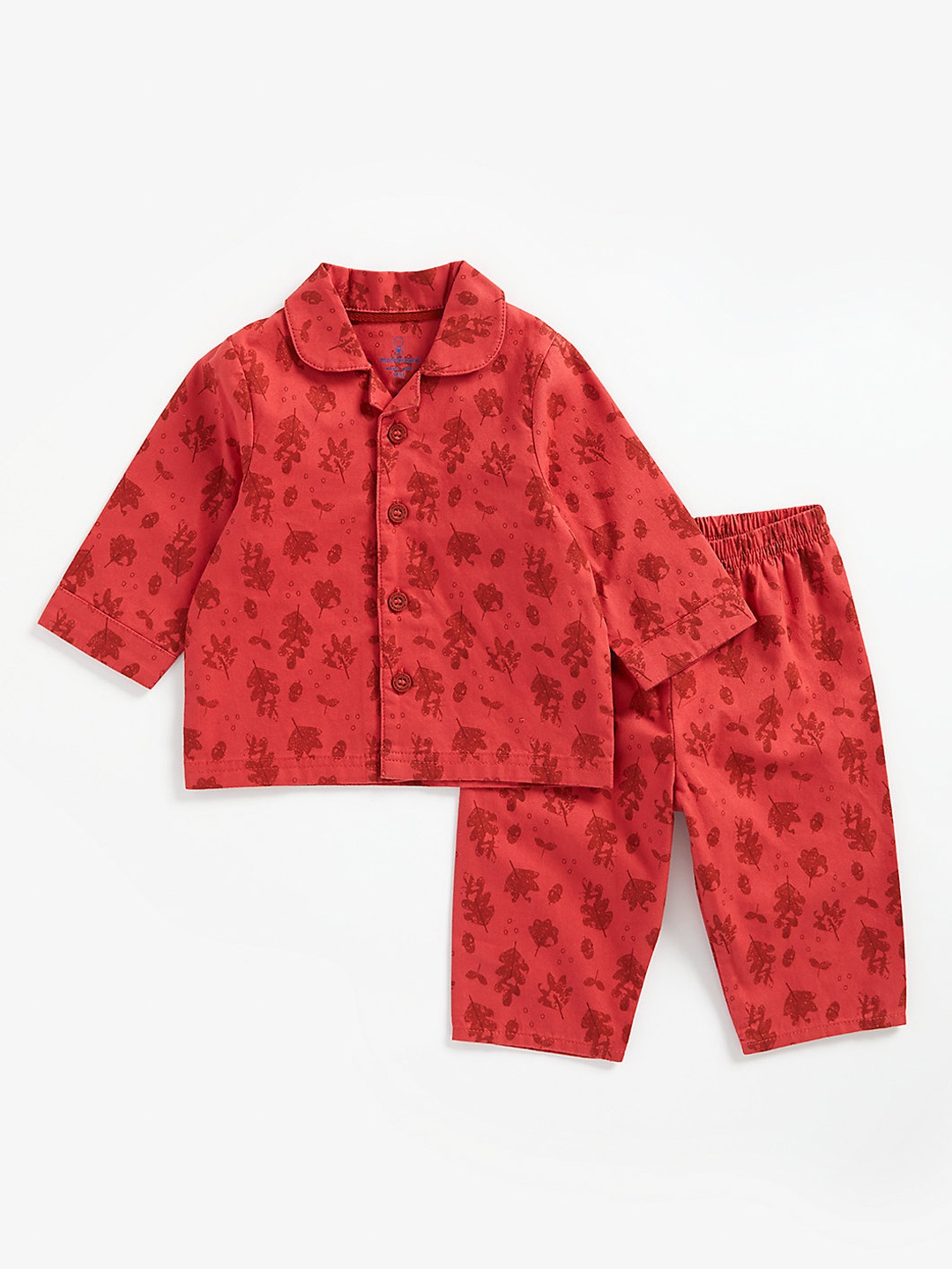 

mothercare Boys Red Printed Night suit