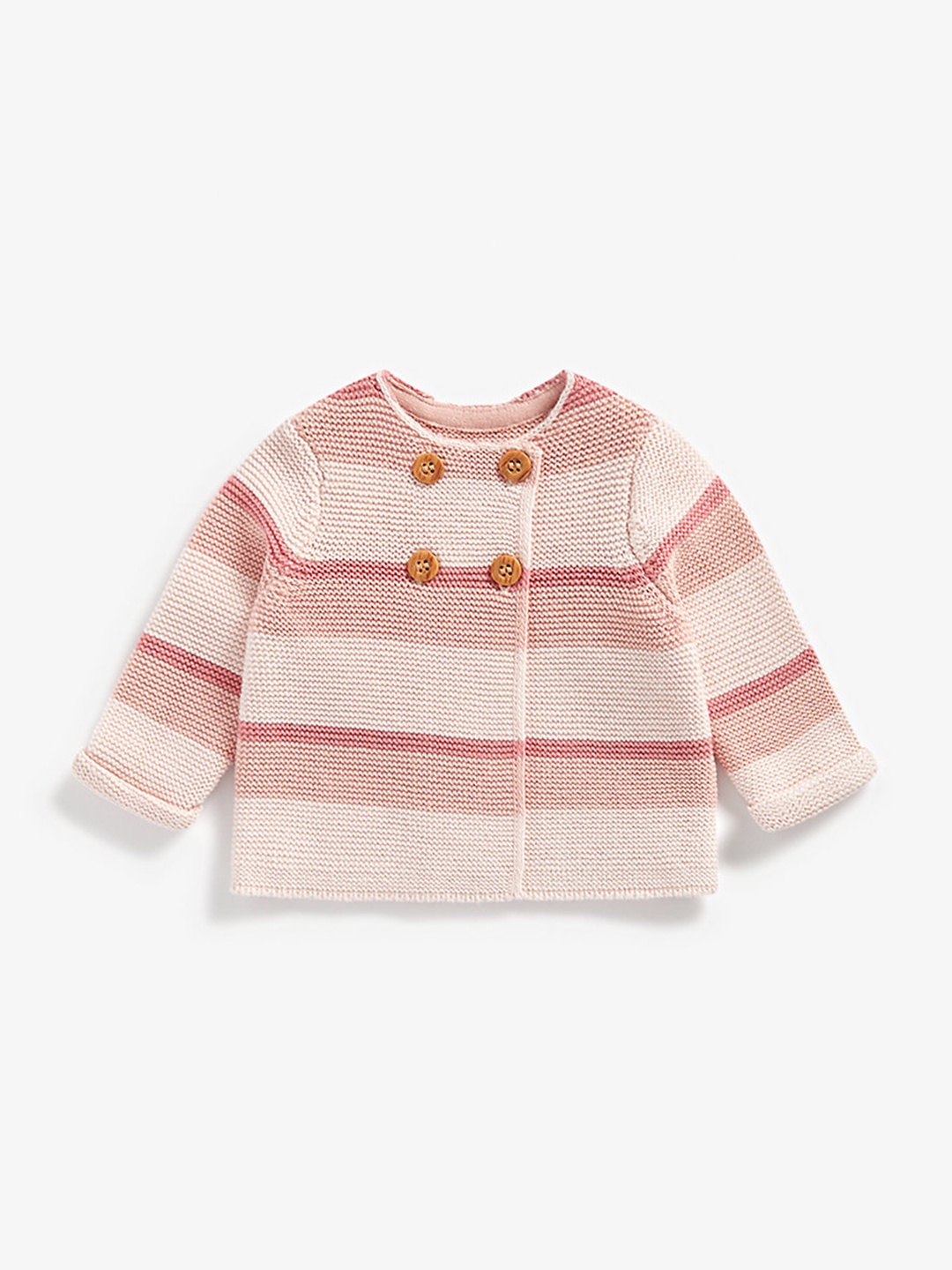 

mothercare Infant Girls Pink Pure Cotton Colourblocked Sweatshirt