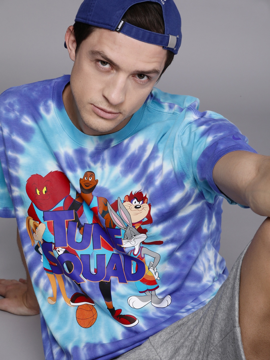 

Nike Men Blue Printed Pure Cotton T-shirt