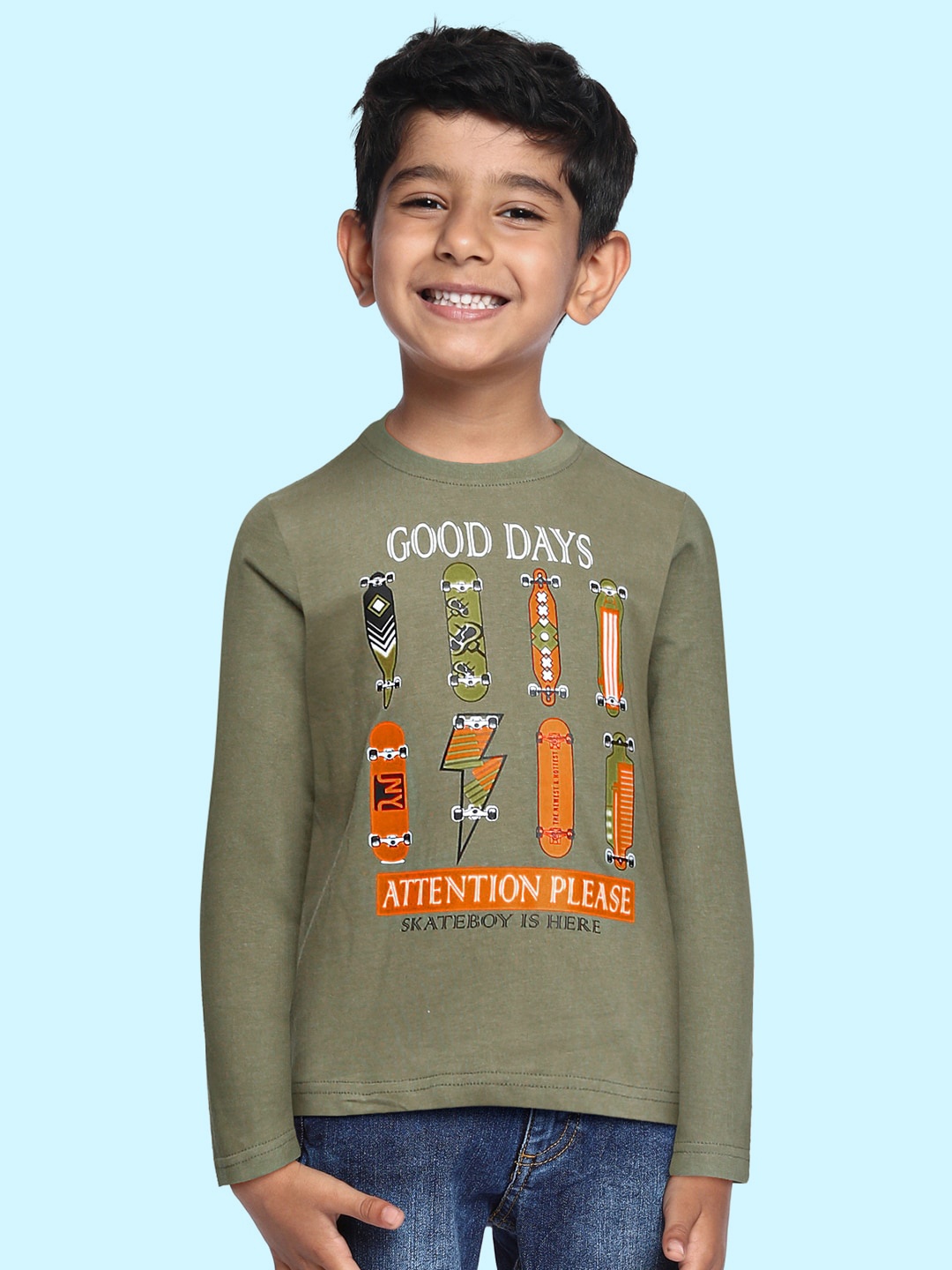 

Cherokee Boys Pack Of 2 Assorted Printed Round Neck T-shirts