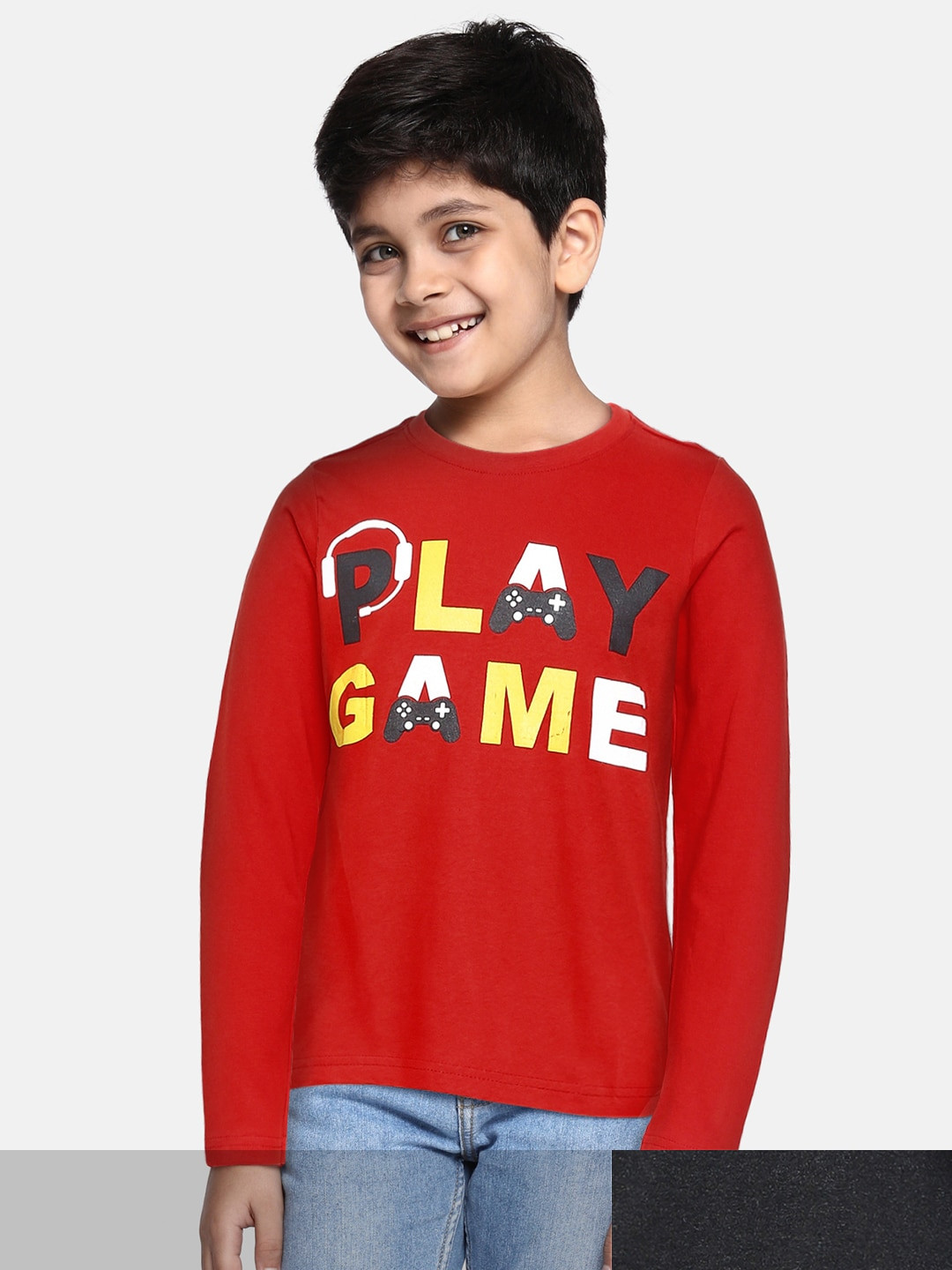 

Cherokee Boys Assorted Pack of 2 Printed Round Neck T-shirt