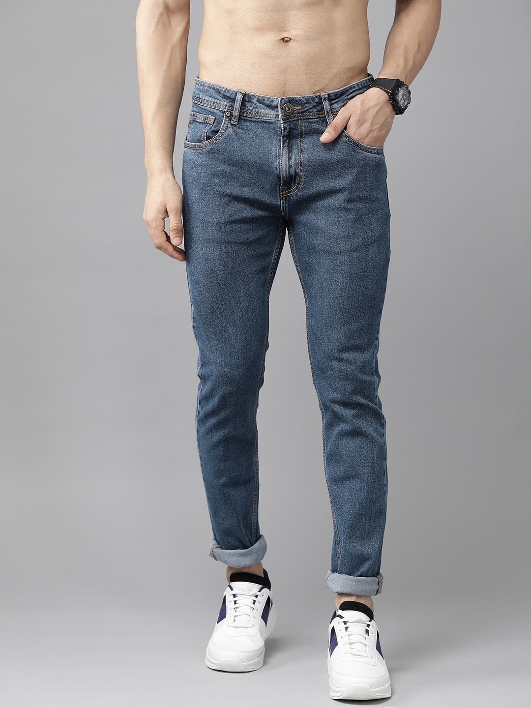 

Roadster Men Blue Skinny Fit Clean Look Stretchable Jeans