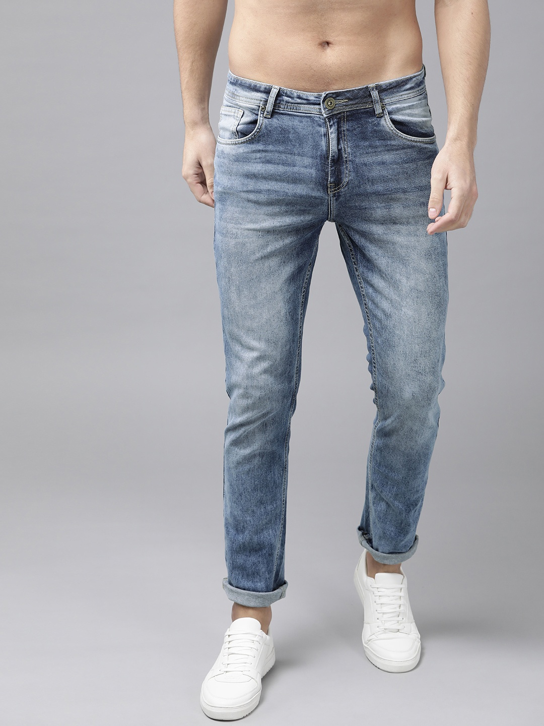 

Roadster Men Blue Skinny Fit Heavy Fade Stretchable Jeans