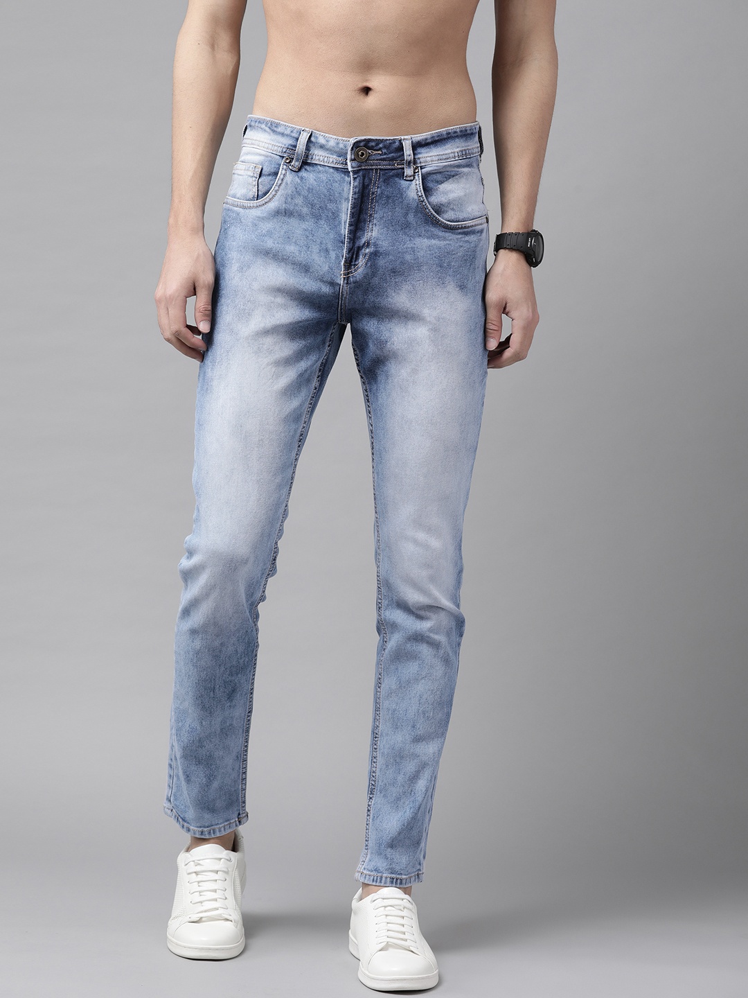 

Roadster Men Blue Skinny Fit Heavy Fade Stretchable Jeans