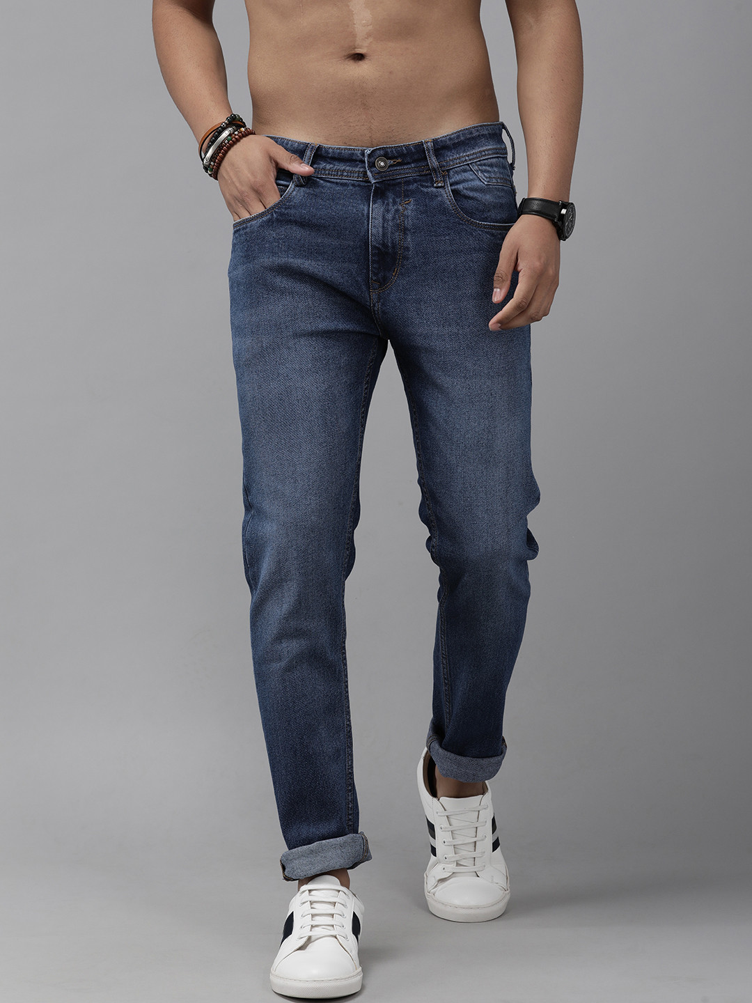 

Roadster Men Blue Skinny Fit Light Fade Stretchable Jeans