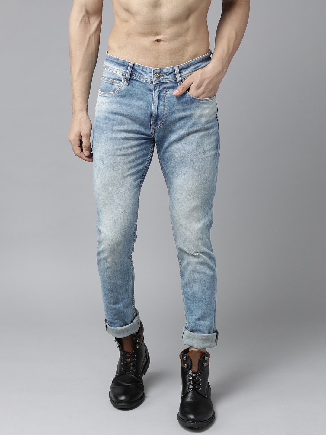 

Roadster Men Blue Skinny Fit Light Fade Stretchable Jeans