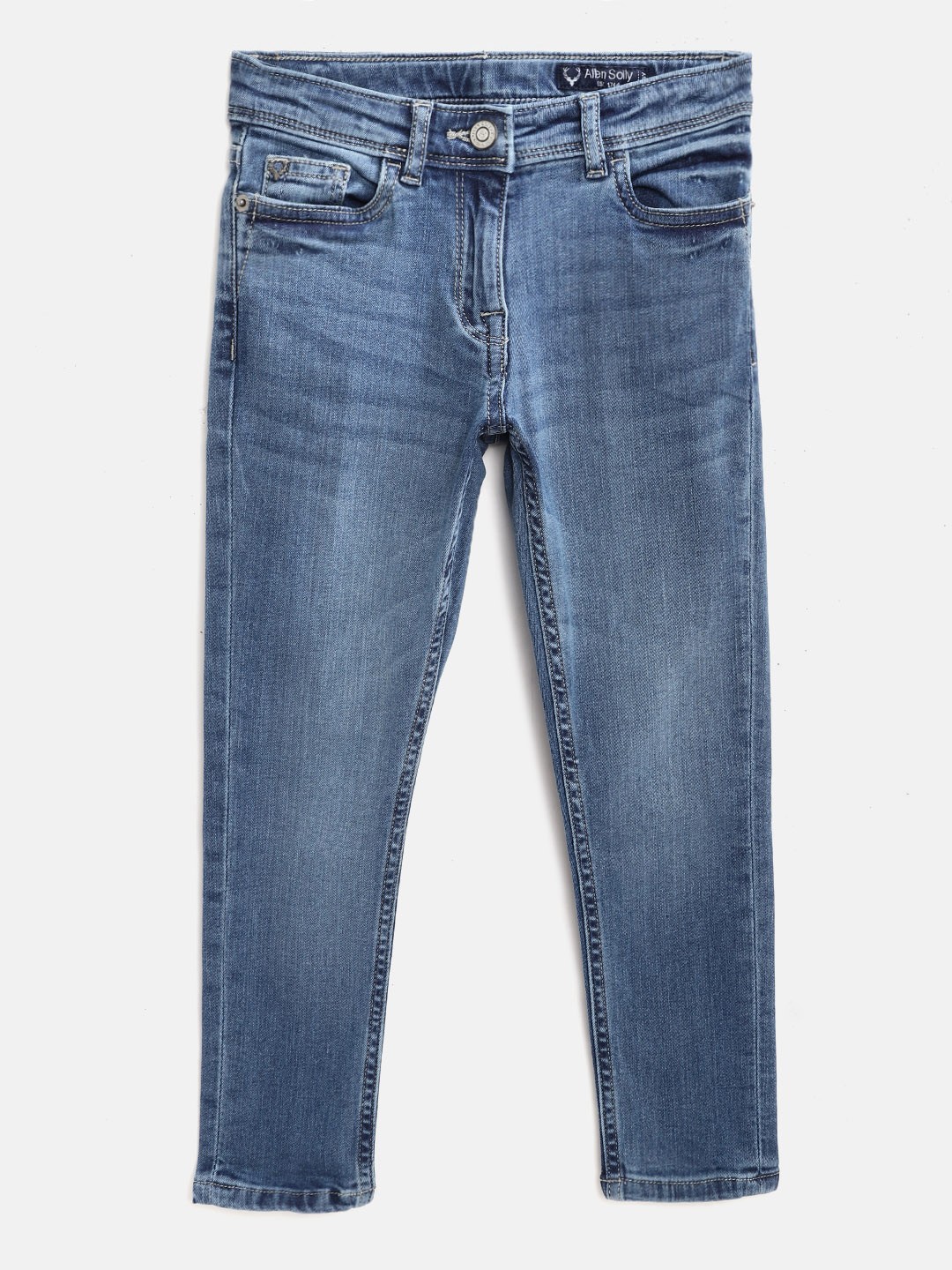 

Allen Solly Junior Girls Navy Blue Light Fade Stretchable Jeans