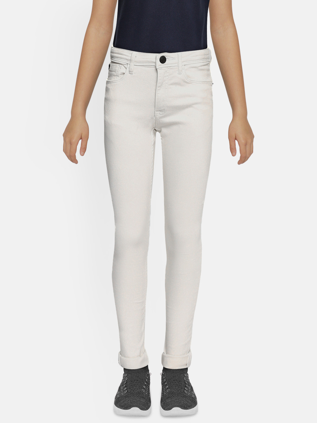 

Allen Solly Junior Boys White Skinny Fit Stretchable Jeans