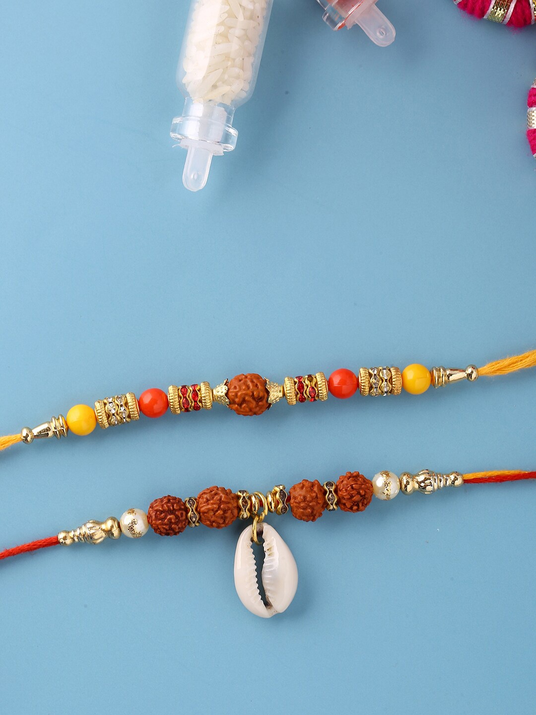

Voylla Red Set Of Two Spirtiual Rakhi