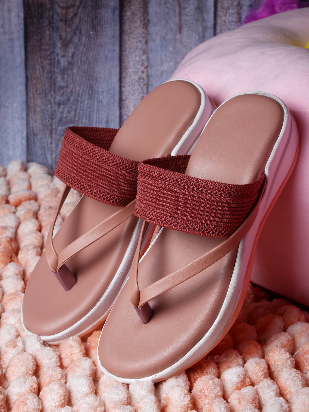 

DEAS Women Pink Open back Sandals