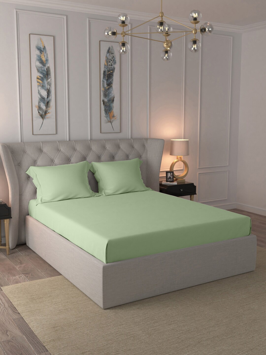 

BLUE DAHLIA Unisex Sea Green Conversational