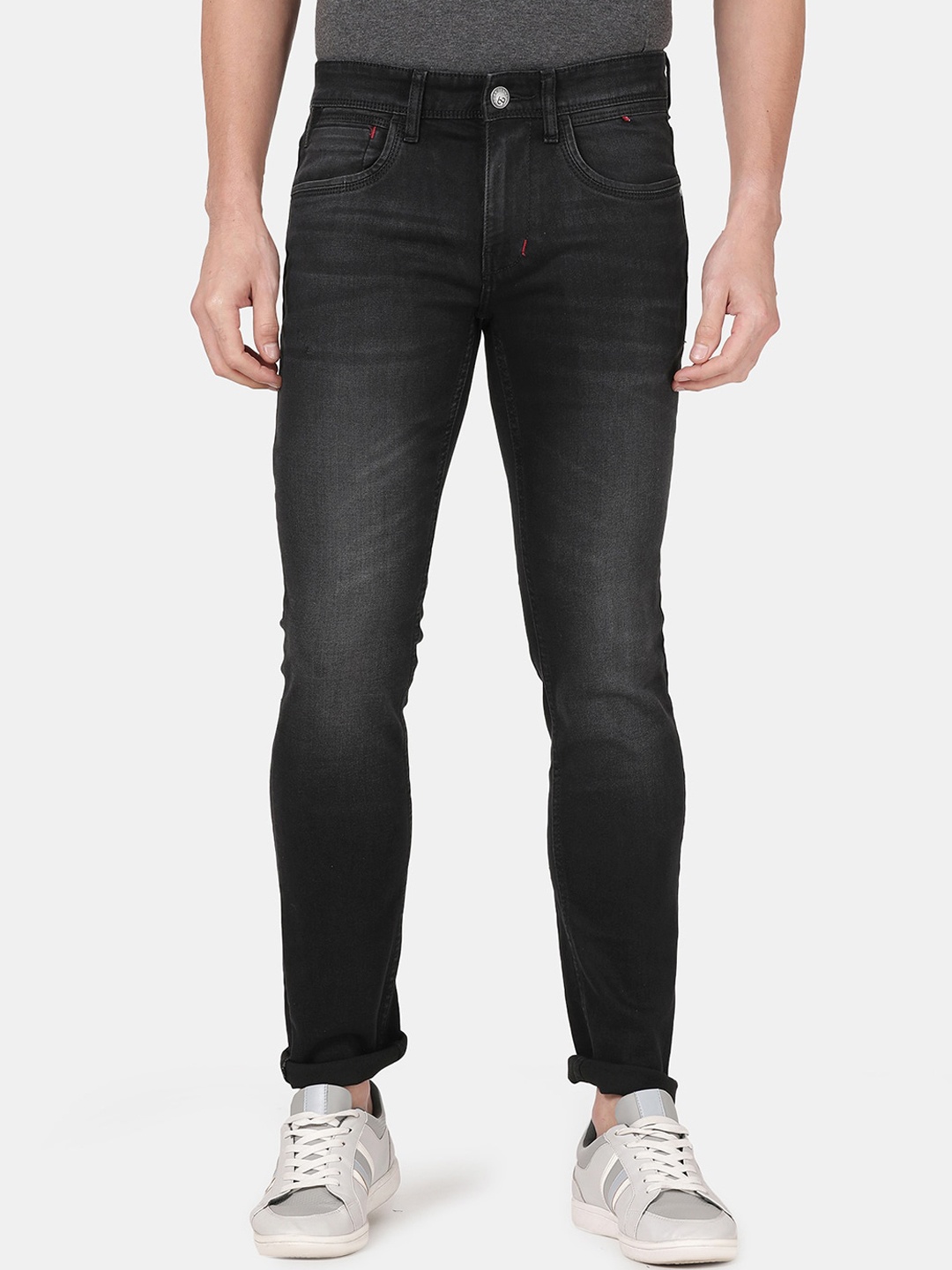 

Llak Jeans Men Black Skinny Fit Light Fade Jeans