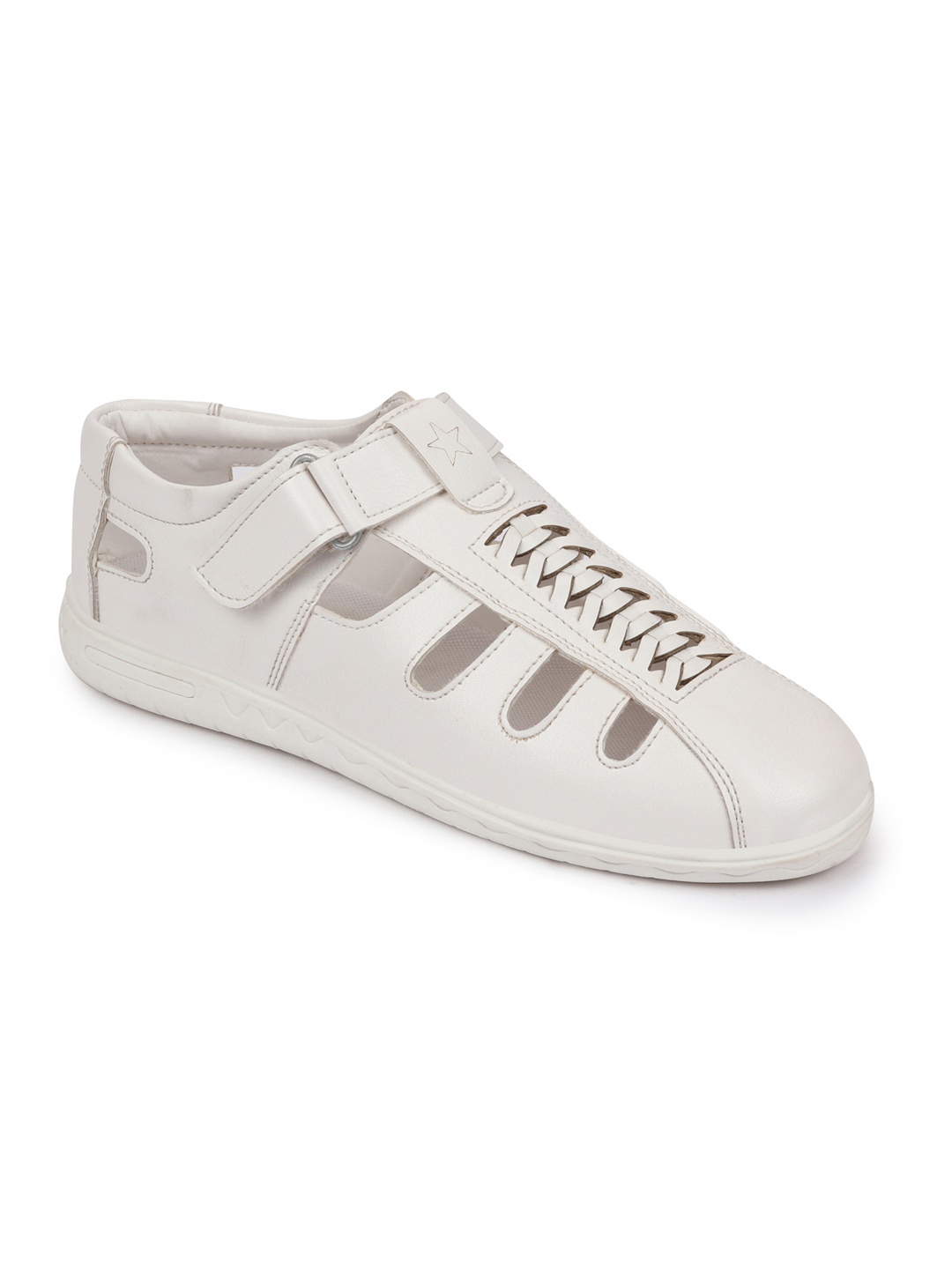 

FAUSTO Men White Shoe-Style Sandals