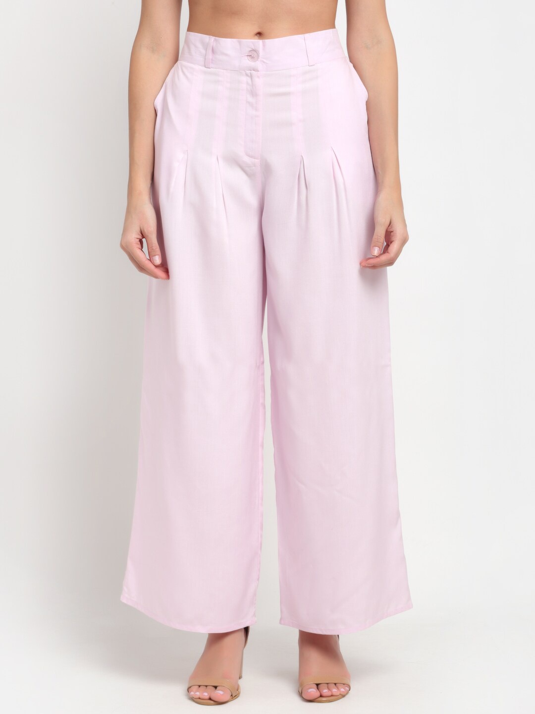 

BLANC9 Women Lavender Knitted Palazzos