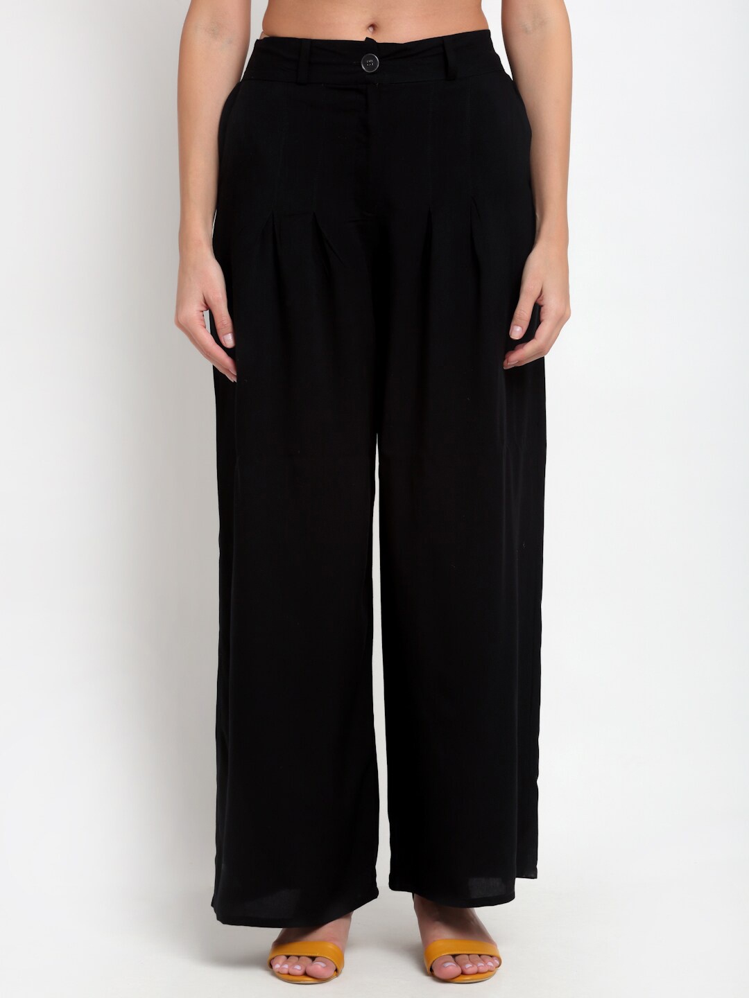 

BLANC9 Women Black Knitted Palazzos