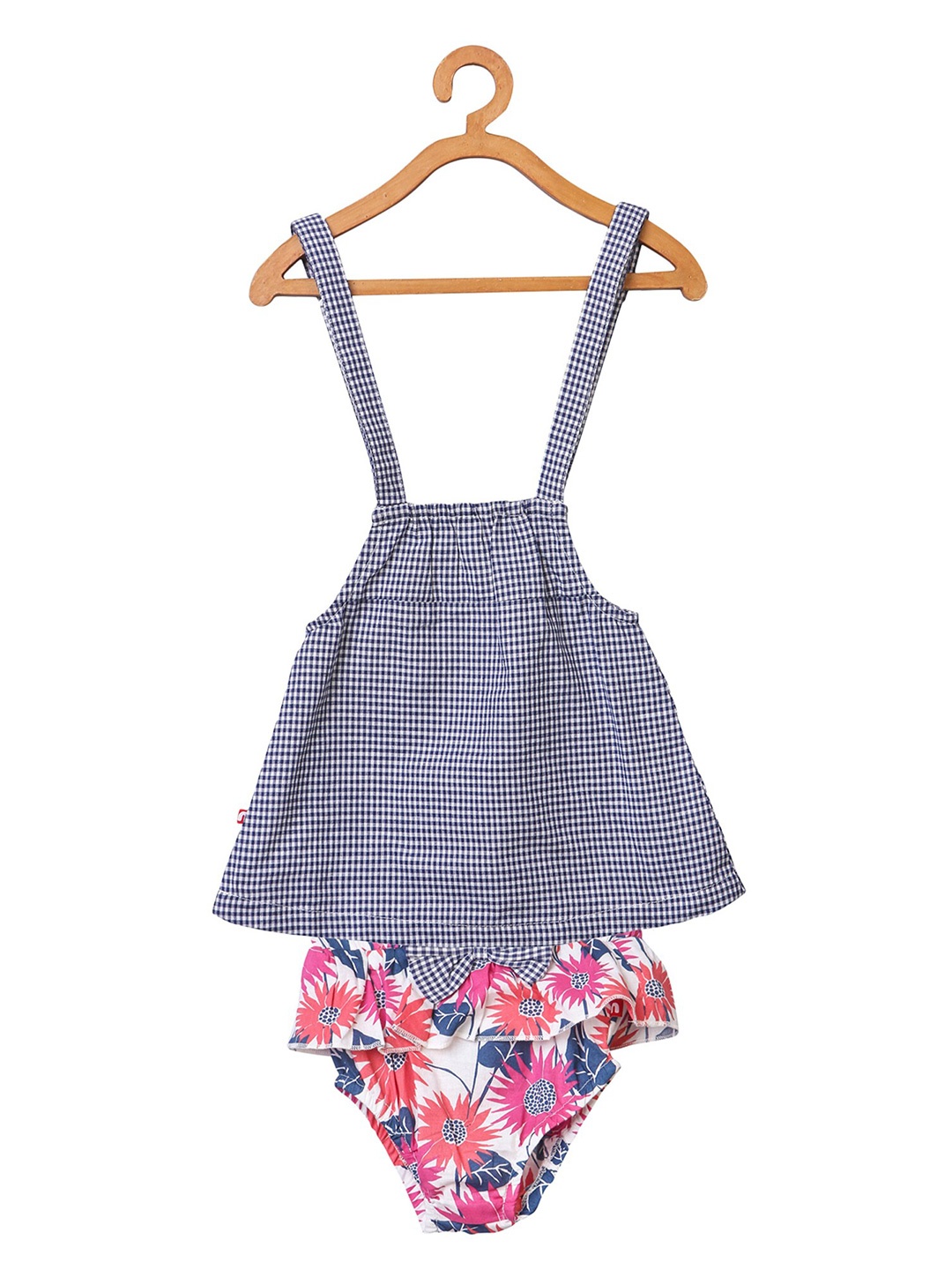 

Nino Bambino Girls Blue & Pink Printed T-shirt with Shorts
