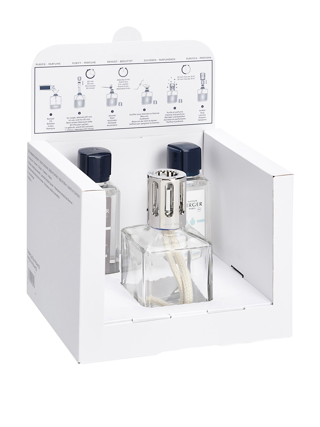 

MAISON BERGER Transparent Glass ESSENTIELLE CARREE Aroma Oil Diffuser