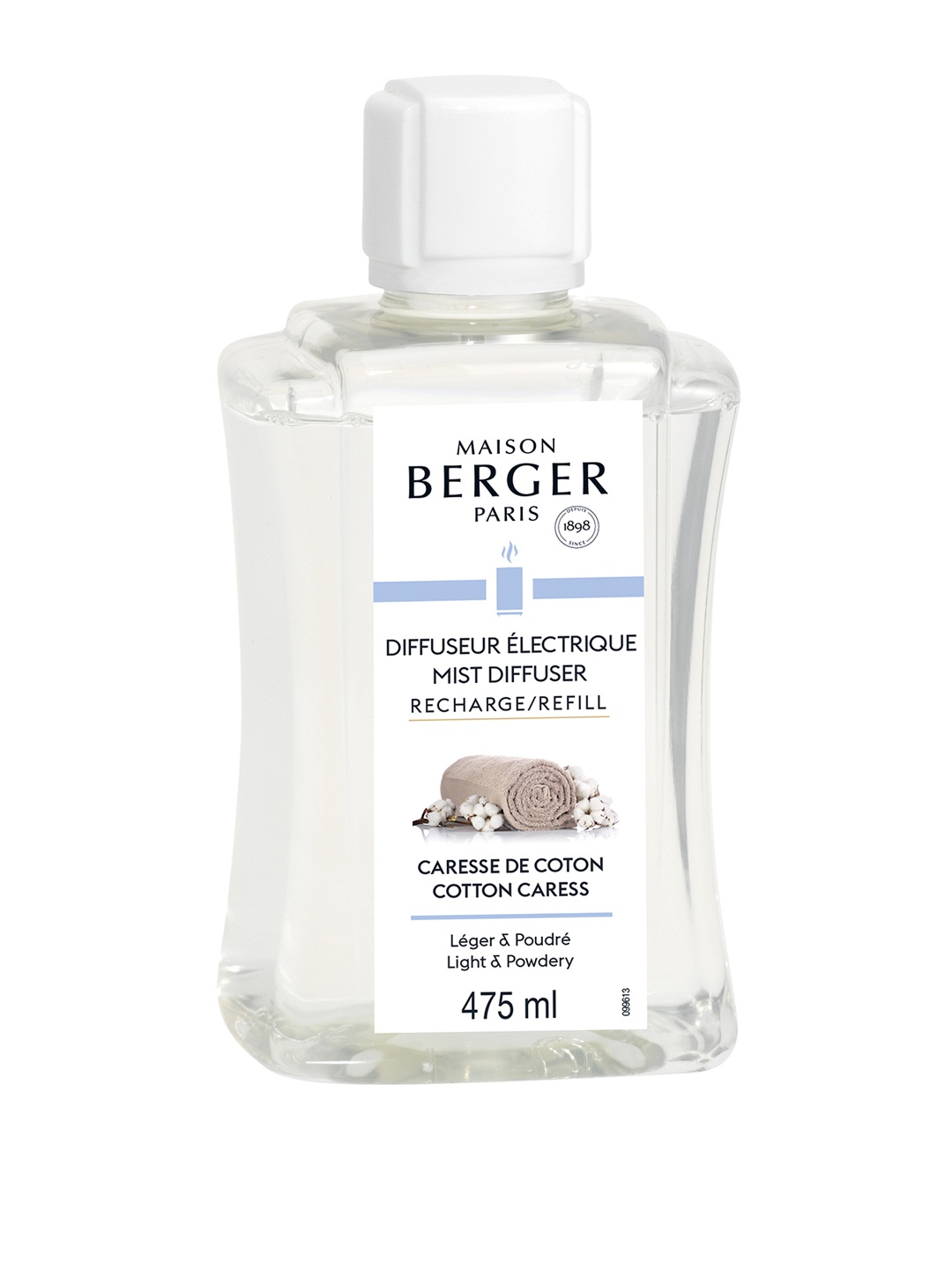 

MAISON BERGER Cotton Caress Oil Refill 475ml, Transparent