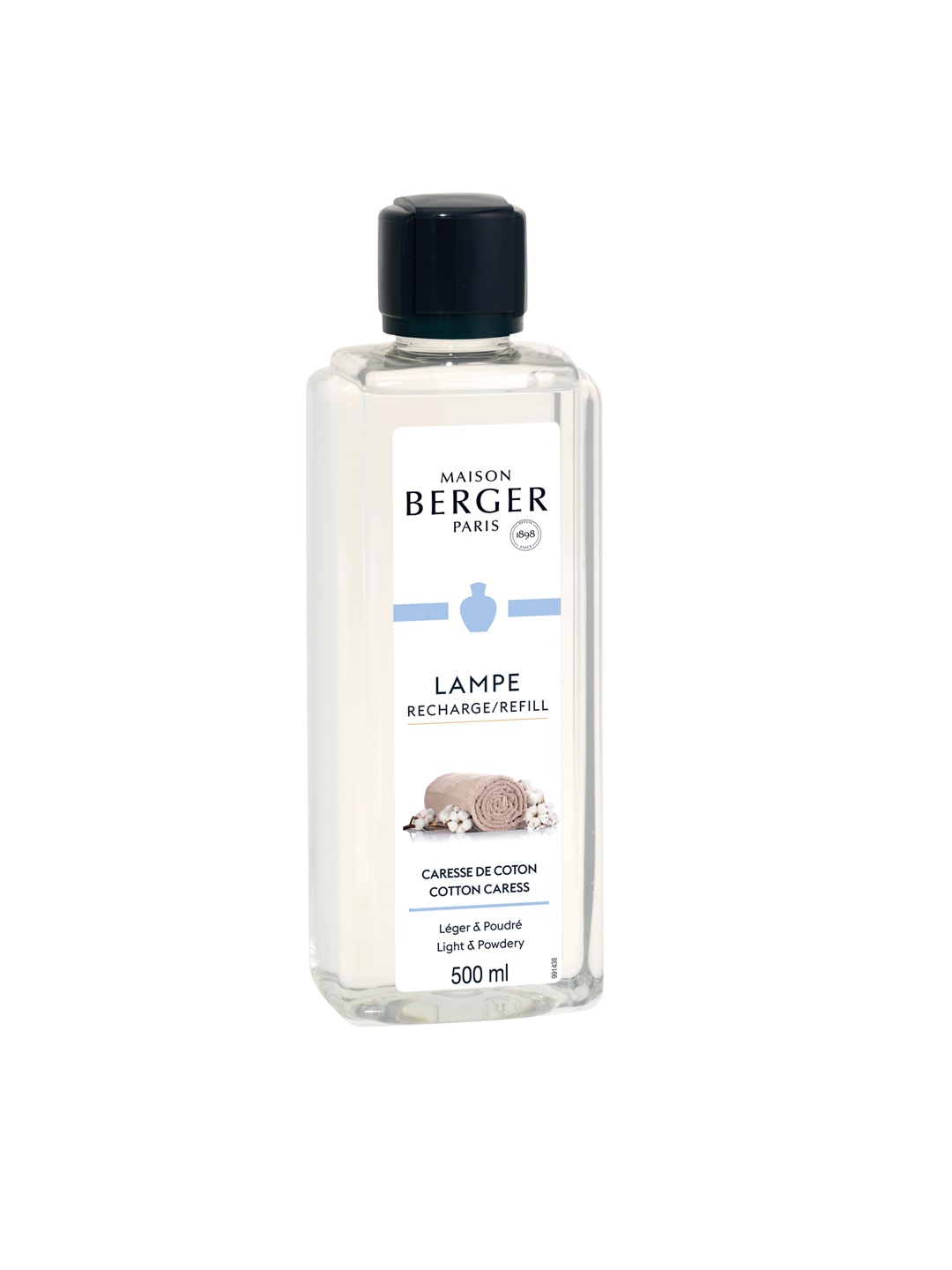 

MAISON BERGER Cotton Caress Perfume Refill 500 ml, Transparent
