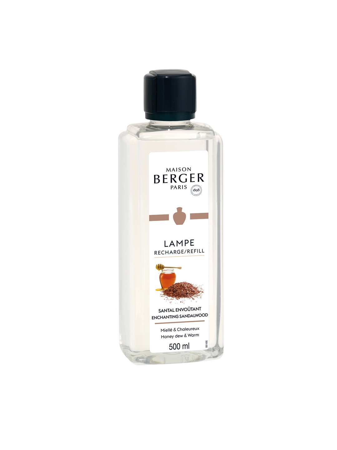 

MAISON BERGER Enchanting Sandalwood Perfume Refill 500 ml, Transparent