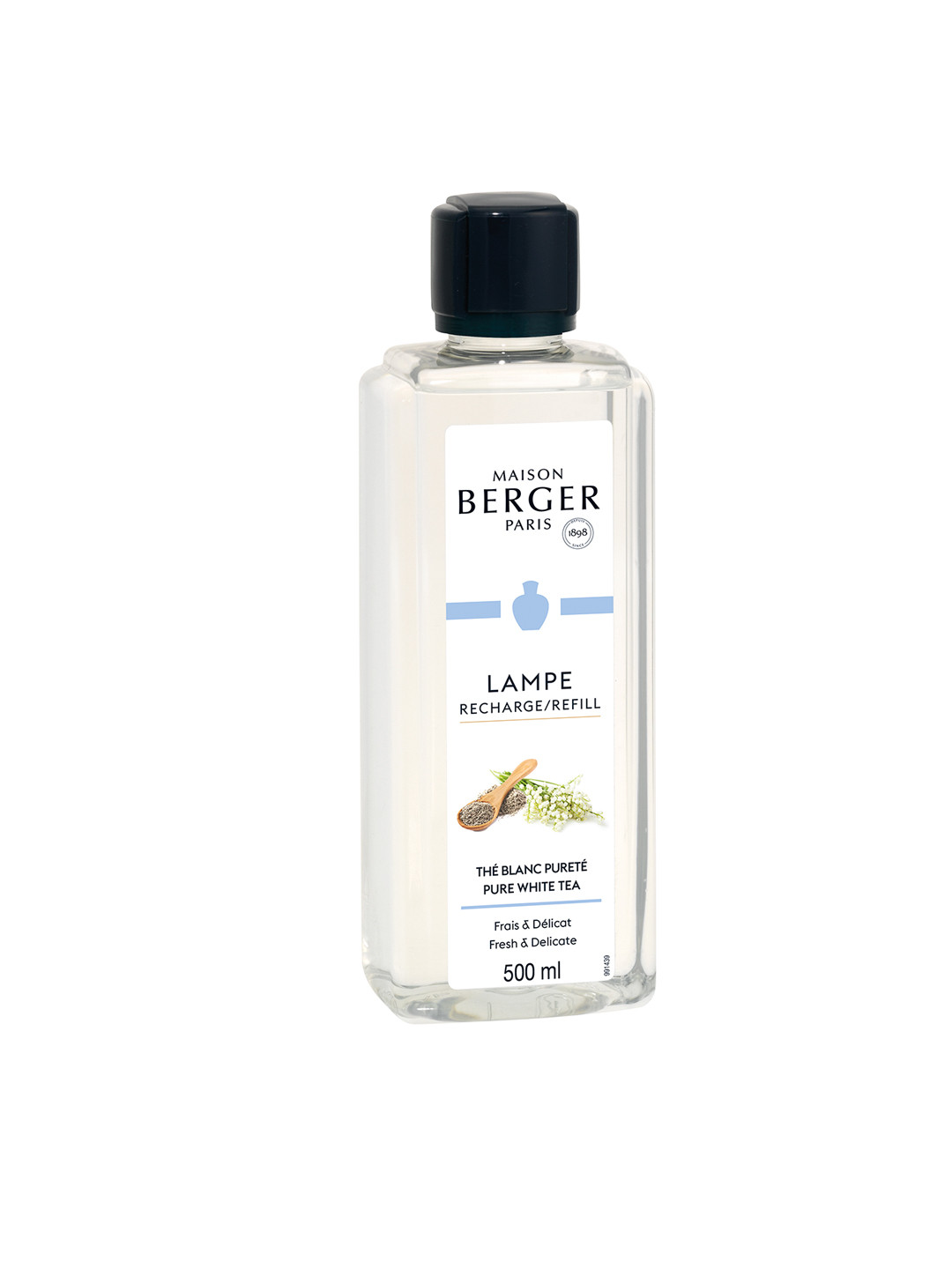 

MAISON BERGER Pure White Tea Perfume Refill 500 ml, Transparent