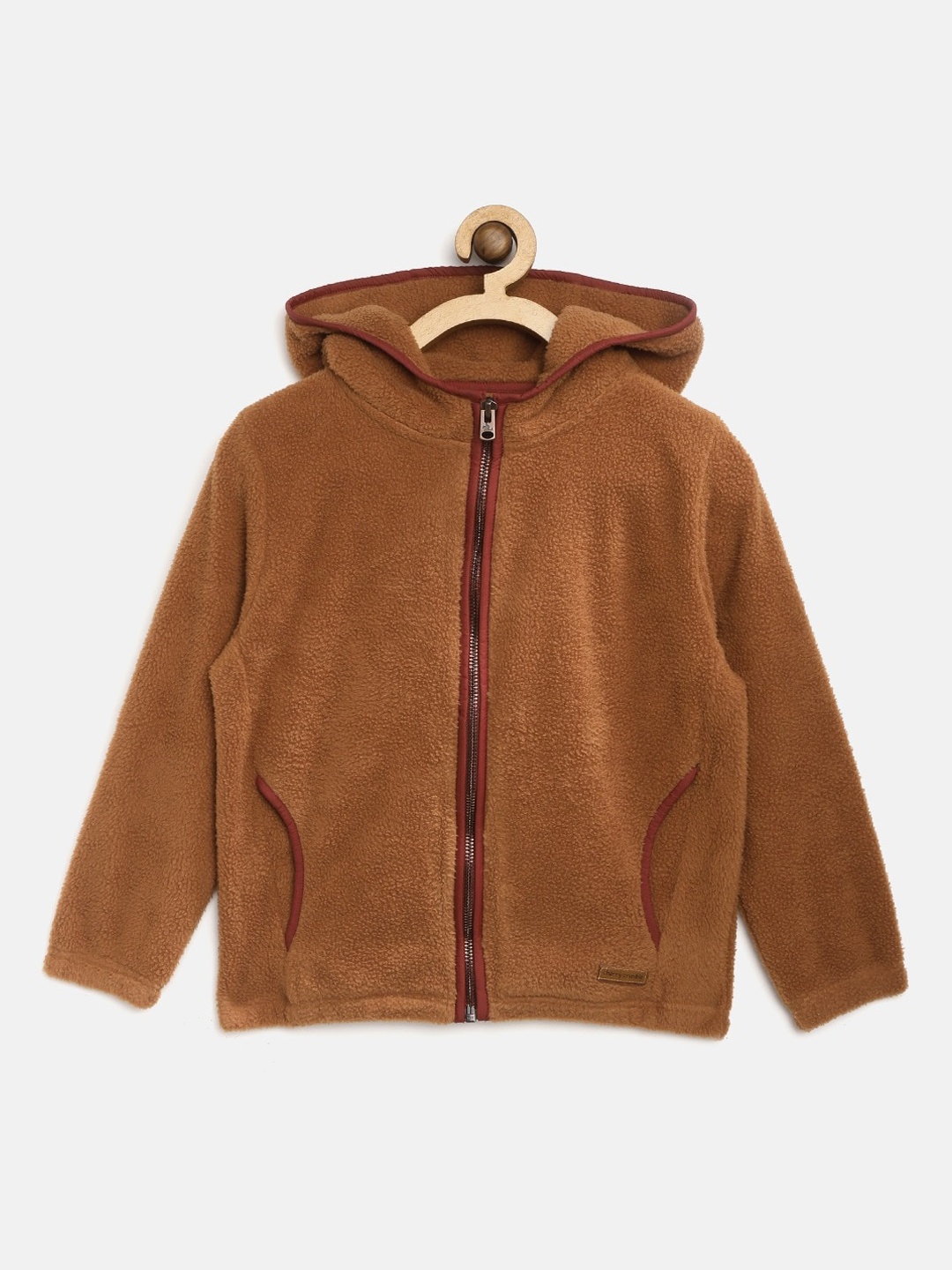 

Cherry Crumble Unisex Kids Brown Hooded Fleece Sweatshirt