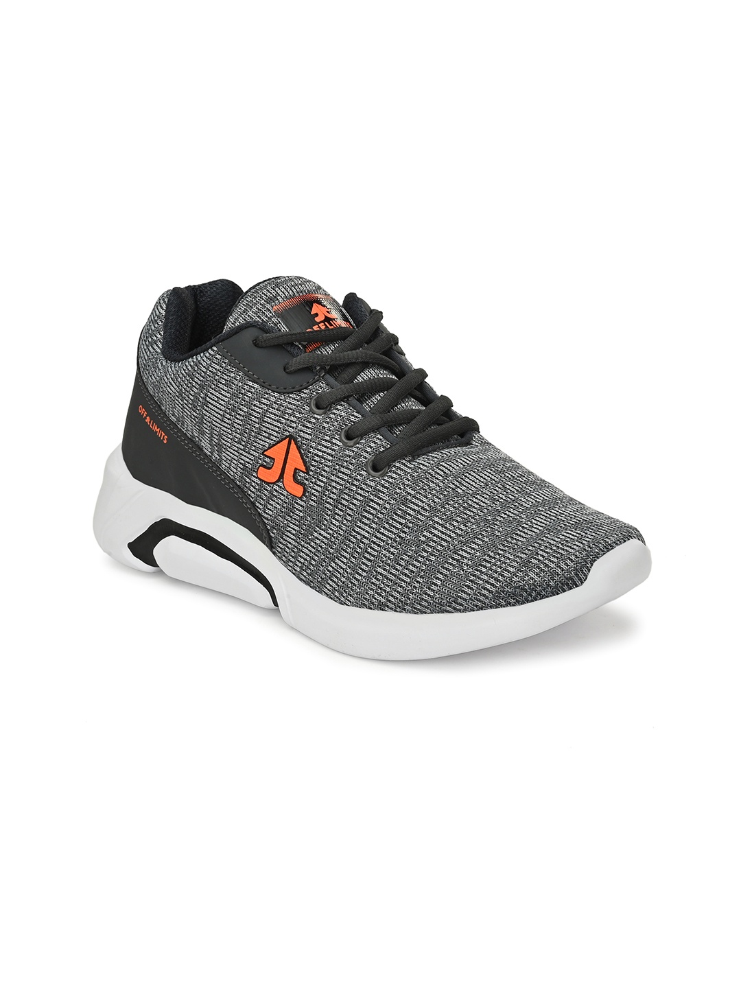 

OFF LIMITS Men Grey Mesh Running Non-Marking Shoes