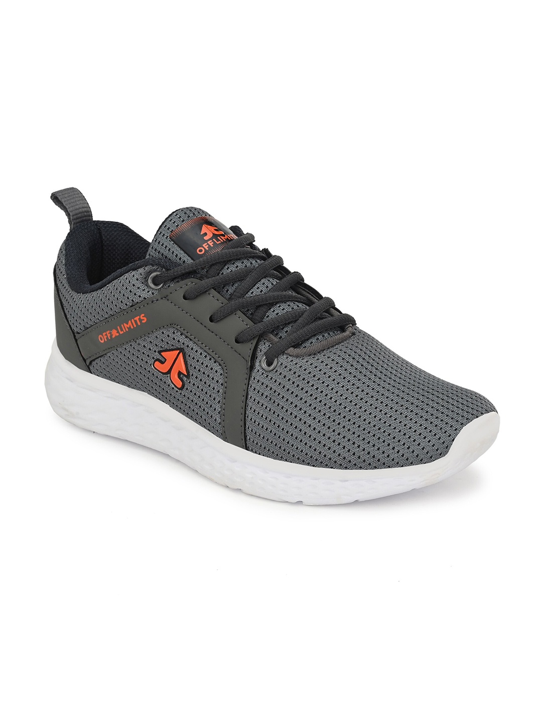 

OFF LIMITS Men Grey Mesh Running Non-Marking Shoes
