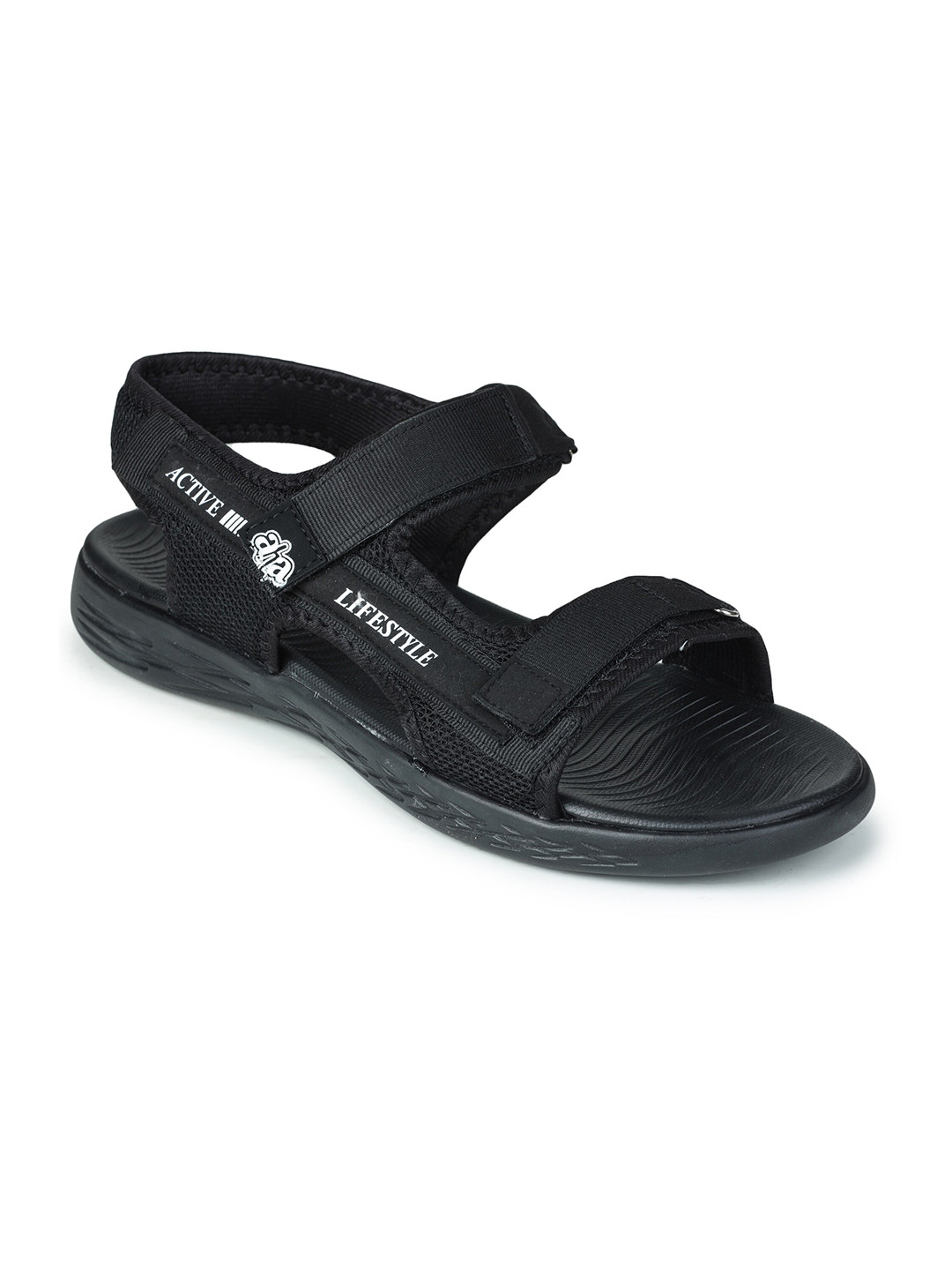 

Liberty Men Black PU Comfort Sandals