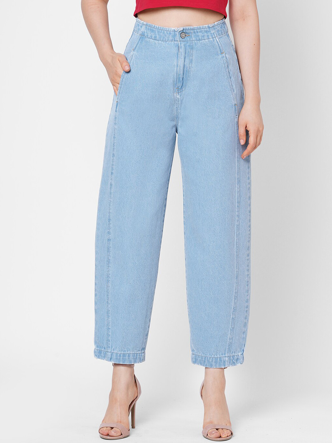 

TARAMA Women Blue Tapered Fit Jeans