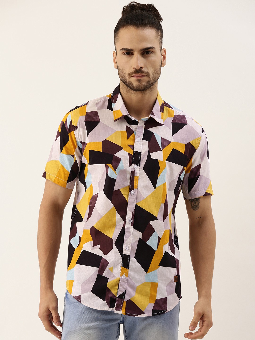 

Campus Sutra Men Multicoloured Printed Casual Shirt, Multi