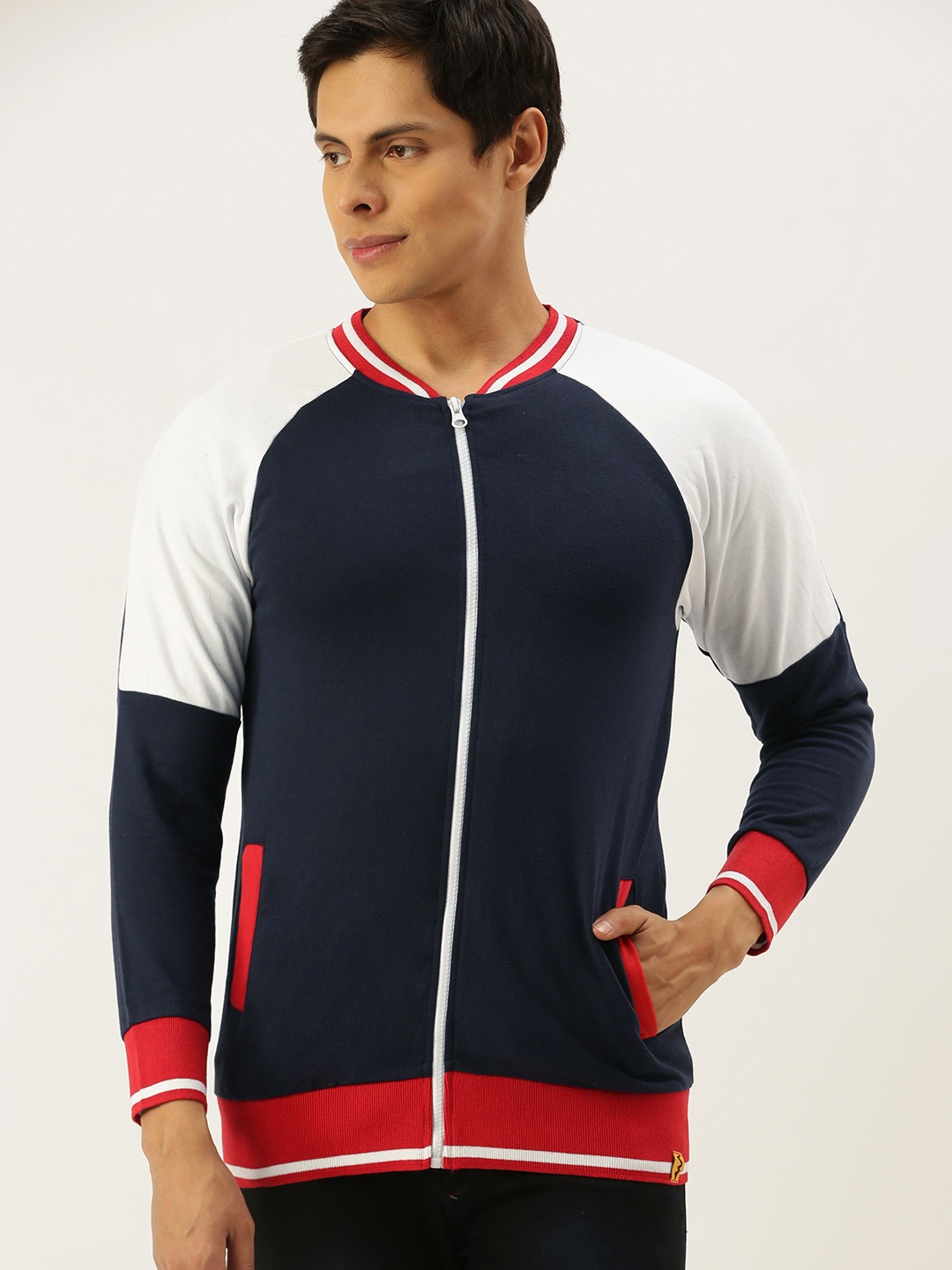 

Campus Sutra Men Navy Blue Sweatshirt