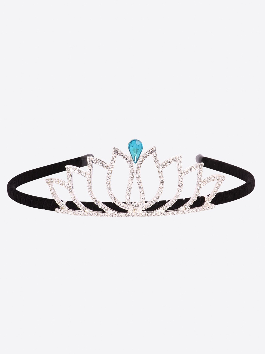 

CUTECUMBER Girls Black Embellished Crown Hair Band