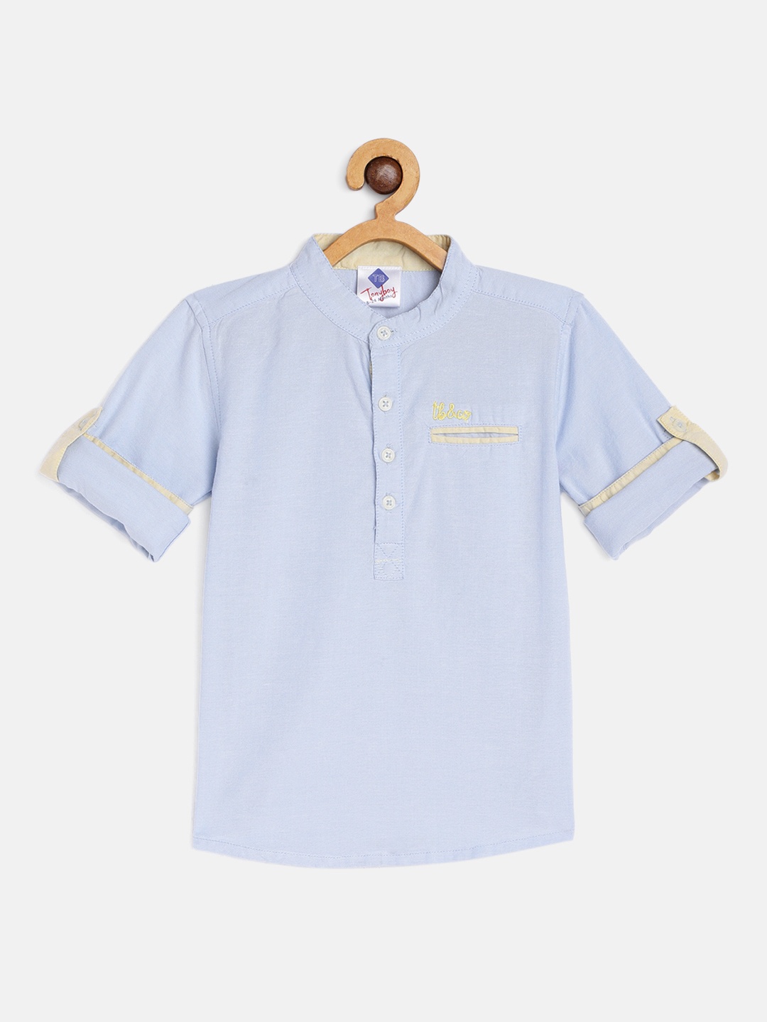 

TONYBOY Boys Blue Opaque Casual Shirt