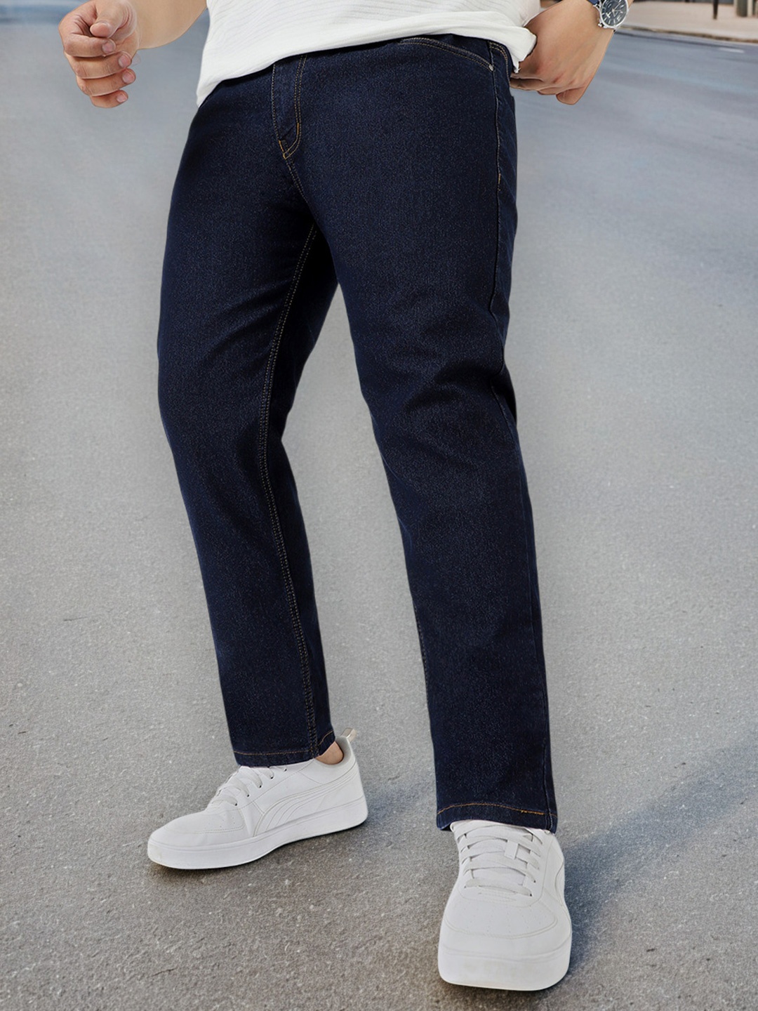 

Urbano Plus Men Blue Solid Mid Rise Jeans