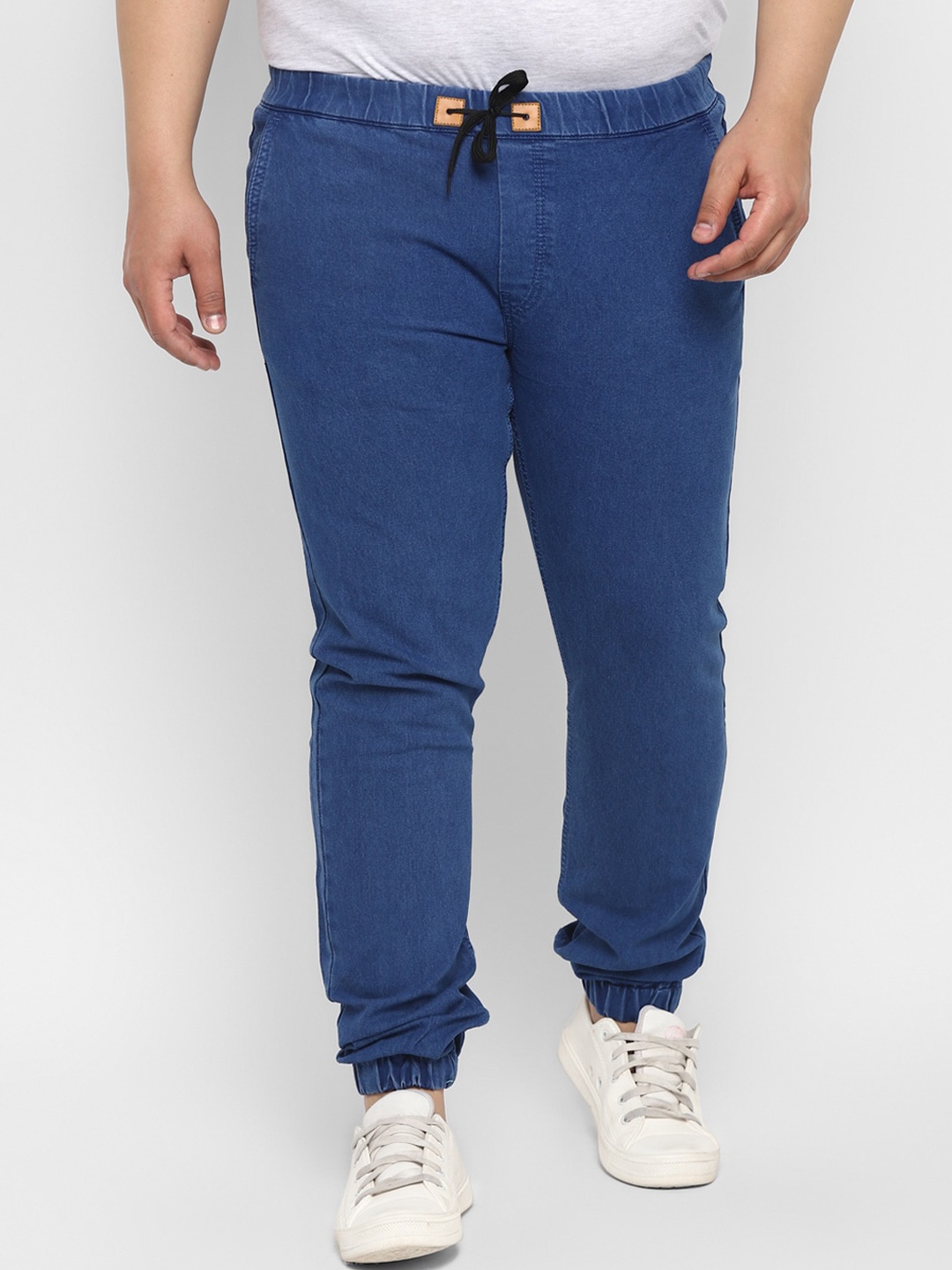 

Urbano Plus Men Blue Regular Fit Washed Stretchable Jogger Jeans